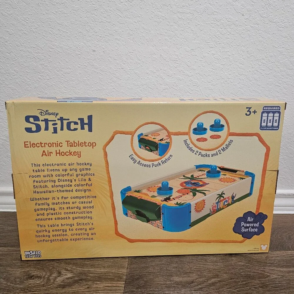 Disney Stitch Electronic Tabletop Air Hockey